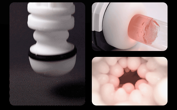 Suction and stroking masturbator(جهاز استمناء يعمل بتقنية الشفط والحركة الترددية)