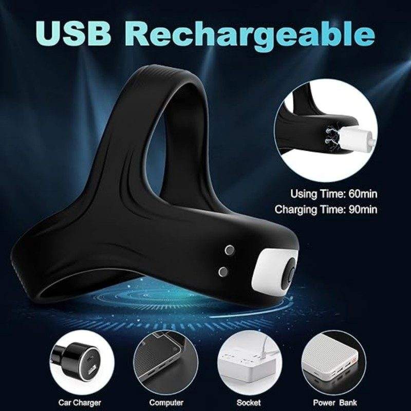 Electric vibrating cock ring(حلقة قضيب كهربائية هزازة)