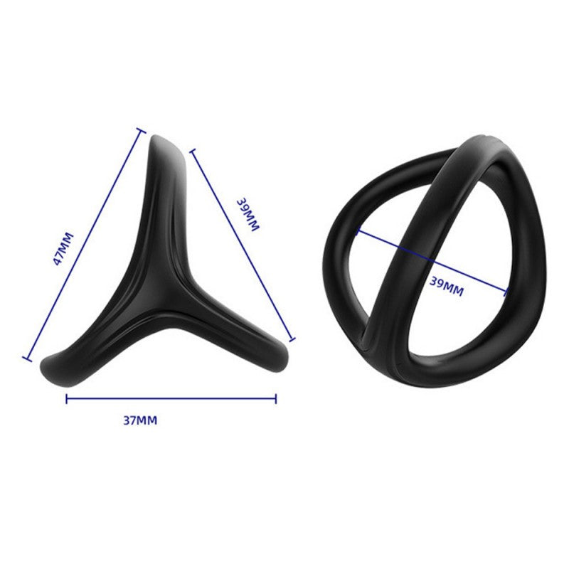 Triangular locking ring for ejaculation control(حلقة قفل مثلثة الشكل للتحكم في القذف)