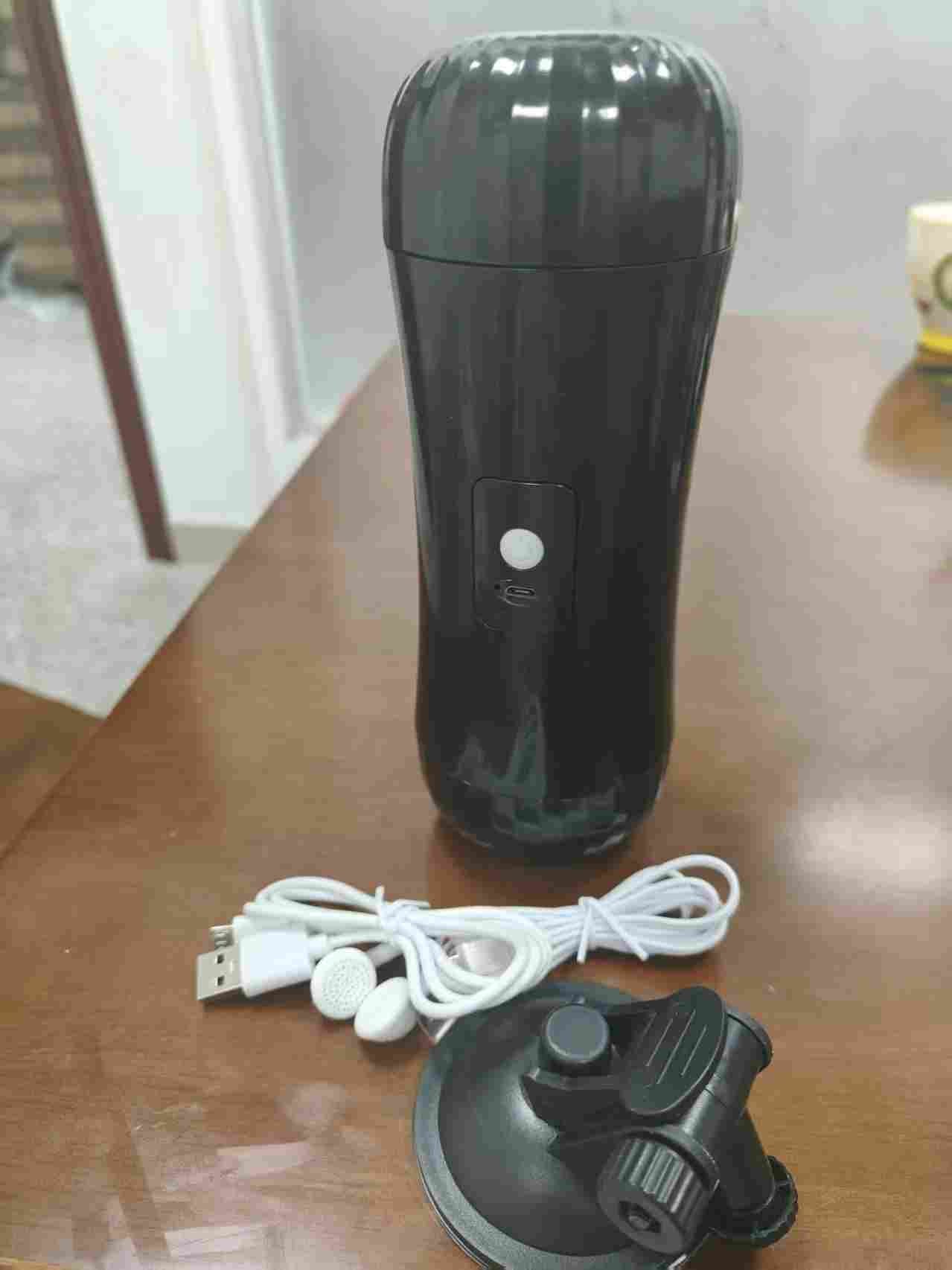 (Black Shell) Dual-Ended Electric Masturbator جهاز استمناء كهربائي مزدوج الطرف (غلاف أسود)