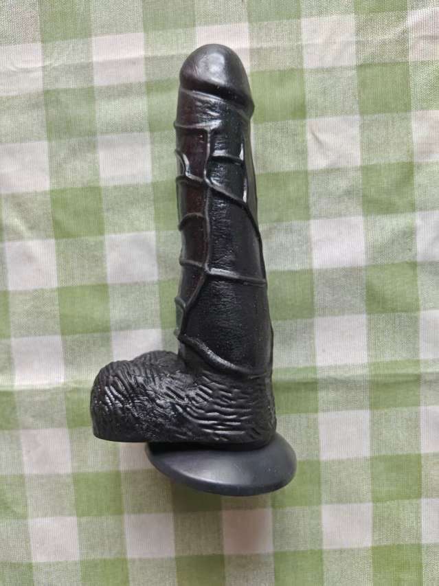 Black manual dildo(ق��يب اصطناعي أسود يدوي)