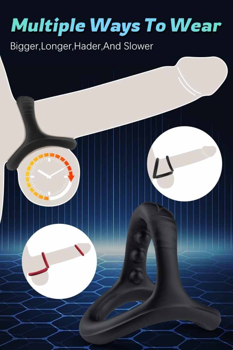 Triangular locking ring for ejaculation control(حلقة قفل مثلثة الشكل للتحكم في القذف)