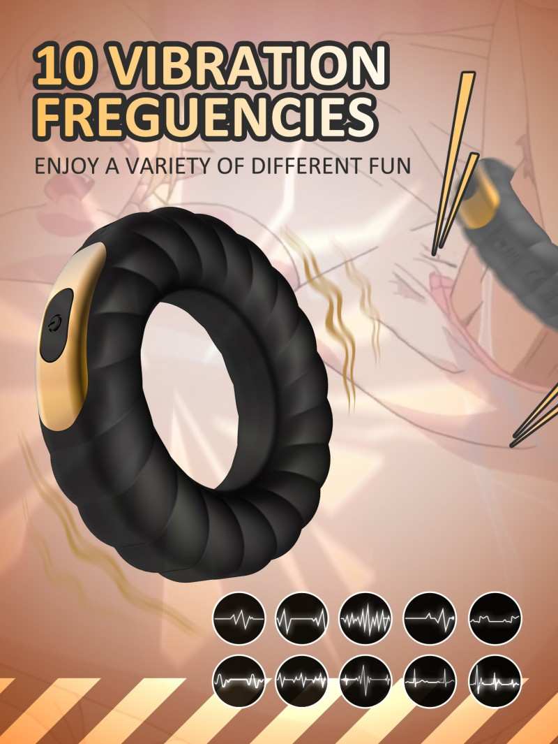 Elektrikong nagvibrate na singsing ng titi
